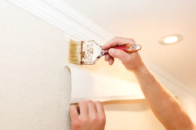 Pose de papier peint à Chavanay — revêtements muraux et toiles de verre